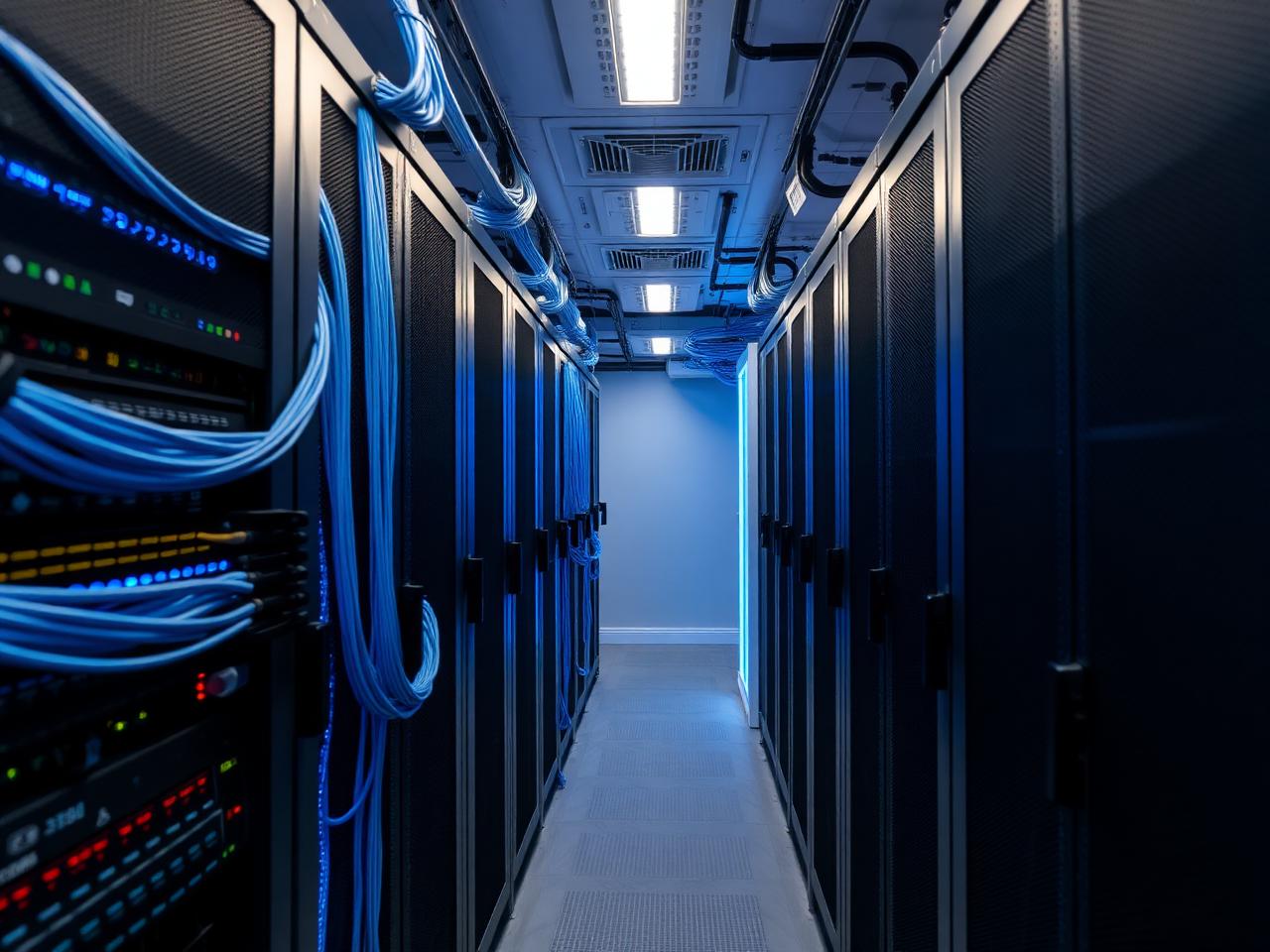 Fiber optic data center installation